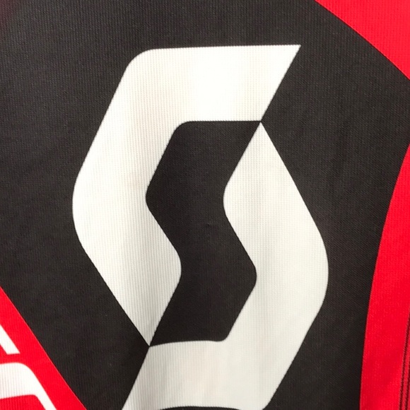 Scott 1/4 zipper 3 back pockets bike jersey - Picture 4 of 9